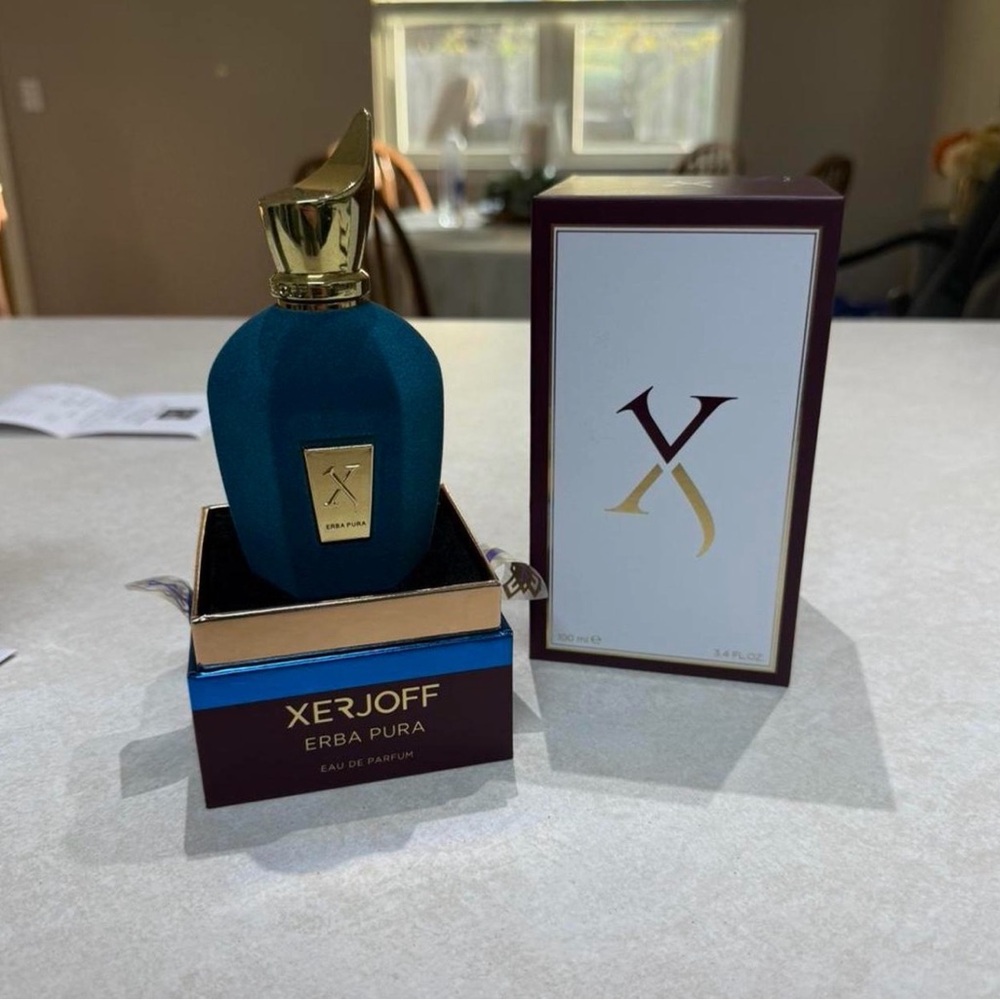 Xerjoff Erba Pura Perfume - Teal and Gold